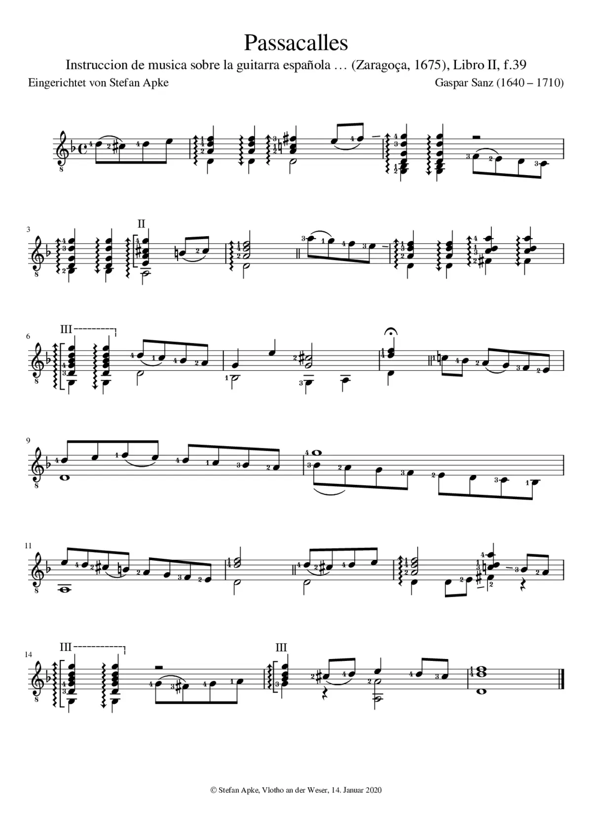 Passacalles, Libro II - Page 1