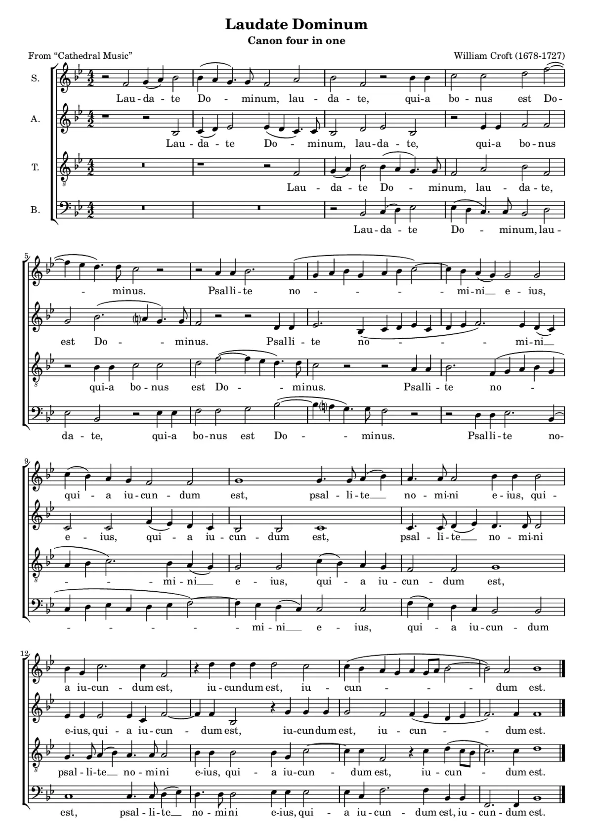 Laudate Dominum - Page 1