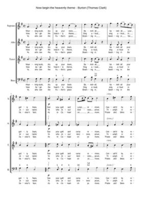 Now begin the heavenly theme