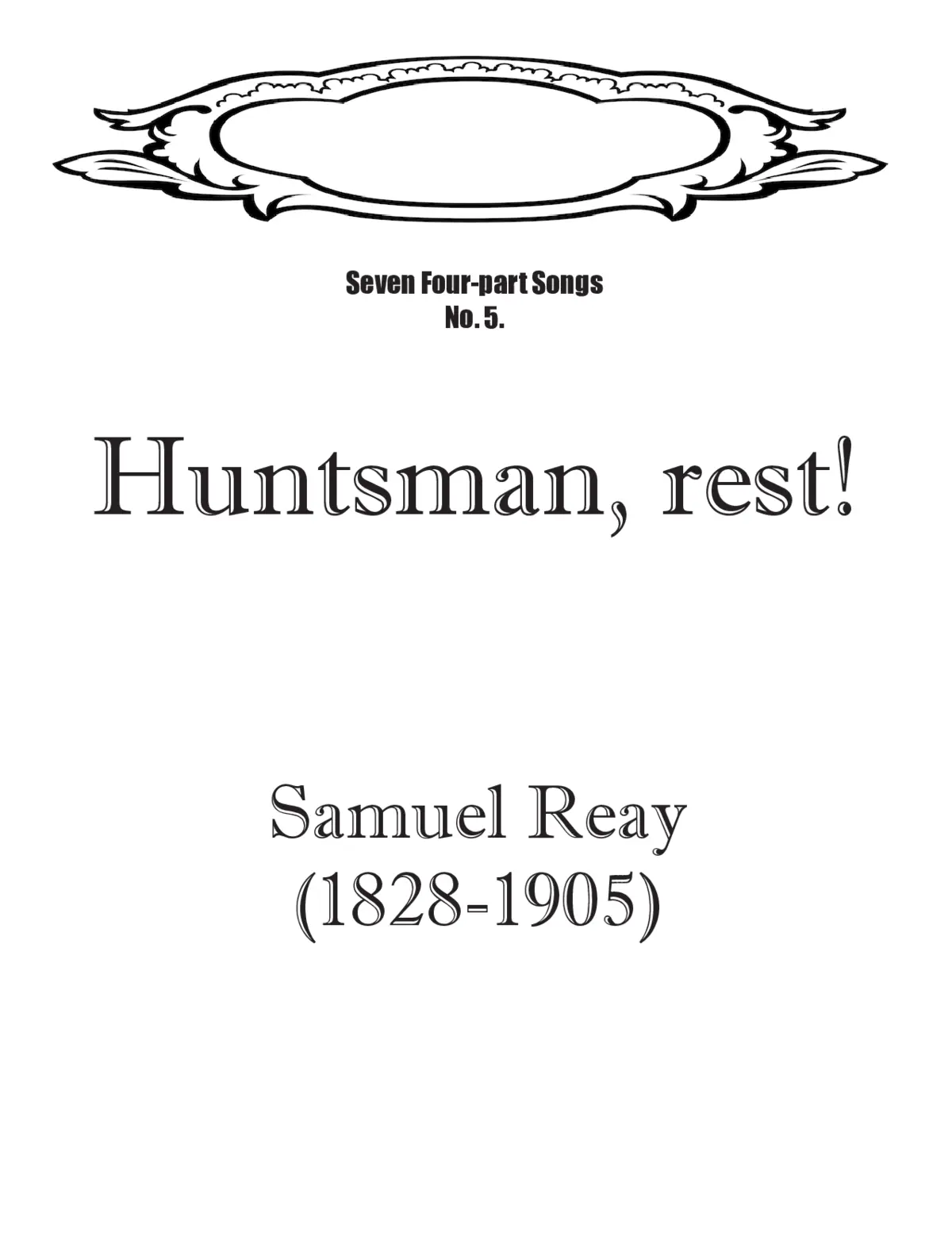 Huntsman, rest! - Page 1
