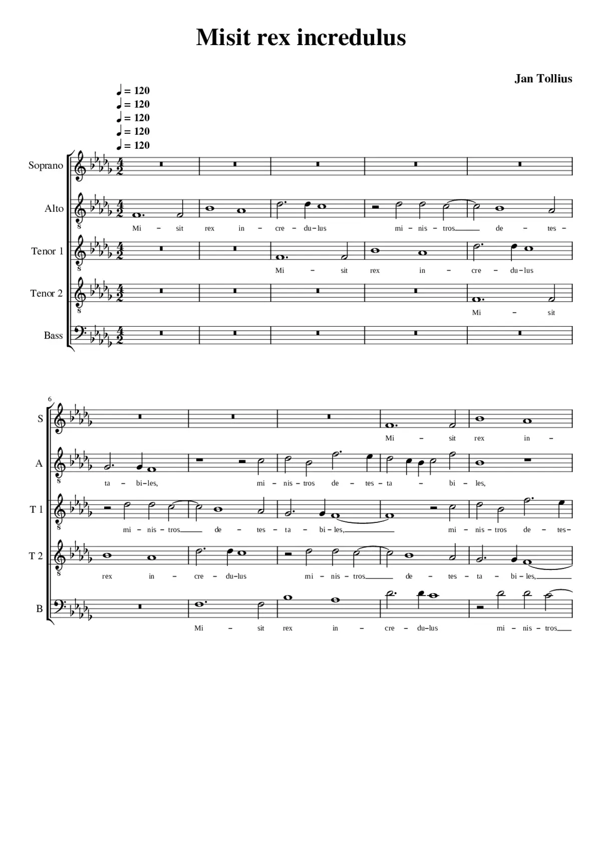 Misit rex incredulus - Page 1