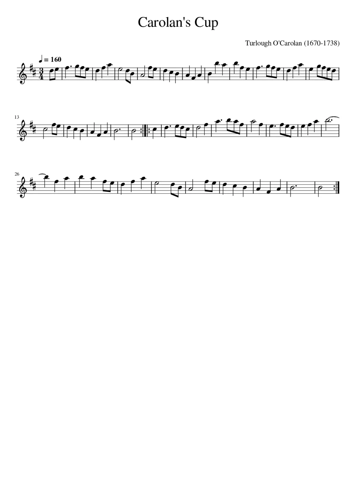 Carolan's Cup - Page 1