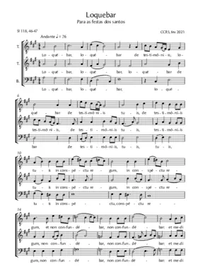 Loquebar de testimoniis