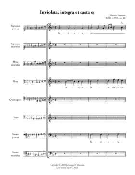 Inviolata, integra et casta es