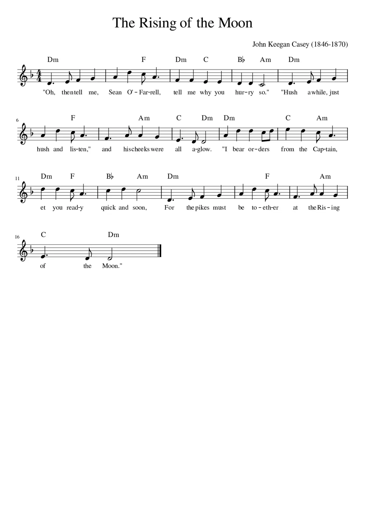 the rising of the moon - Page 1