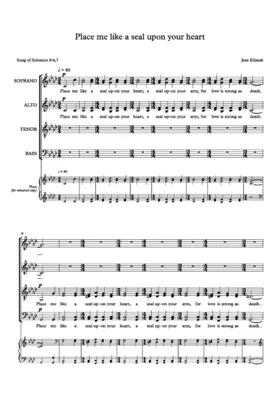 Place me like a seal upon your heart