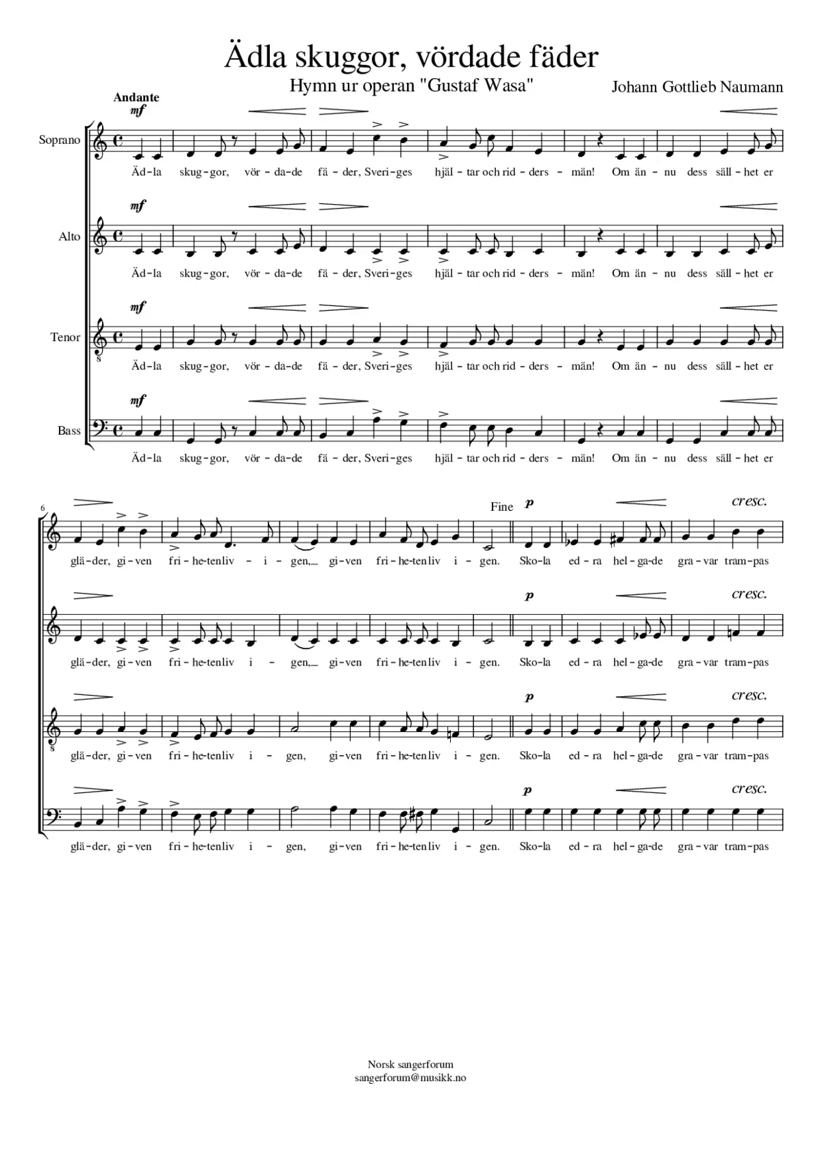 Ädla skuggor vördade fäder - Page 1