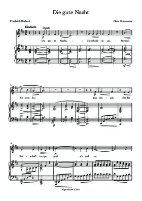 Die gute Nacht