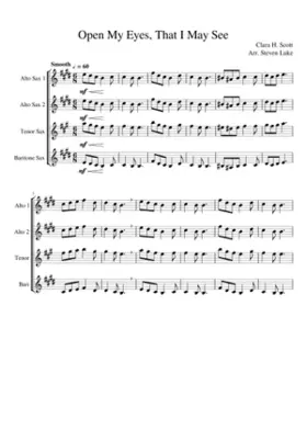 Open my eyes that I may see