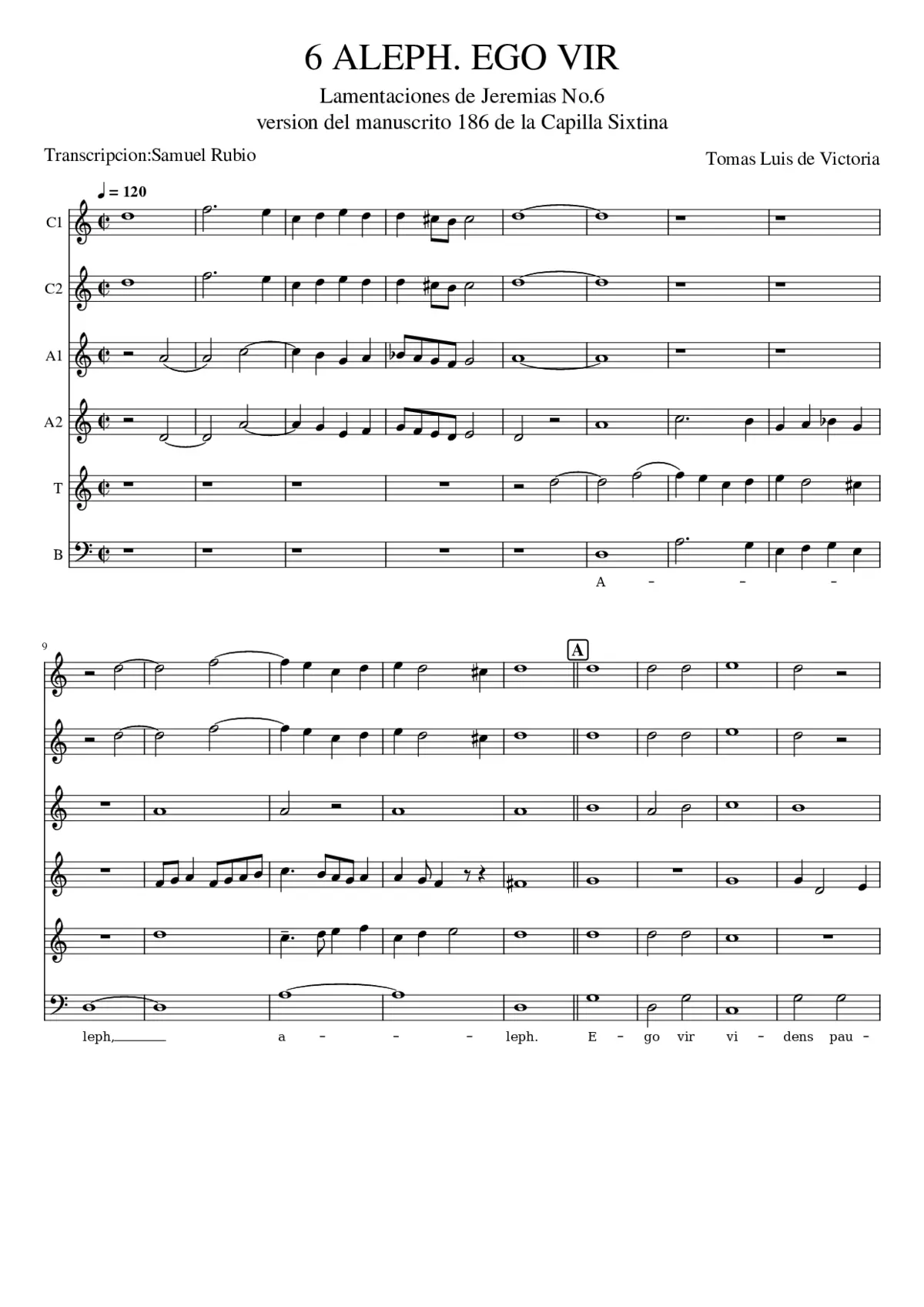 Lamentationes Ieremiae - Page 1
