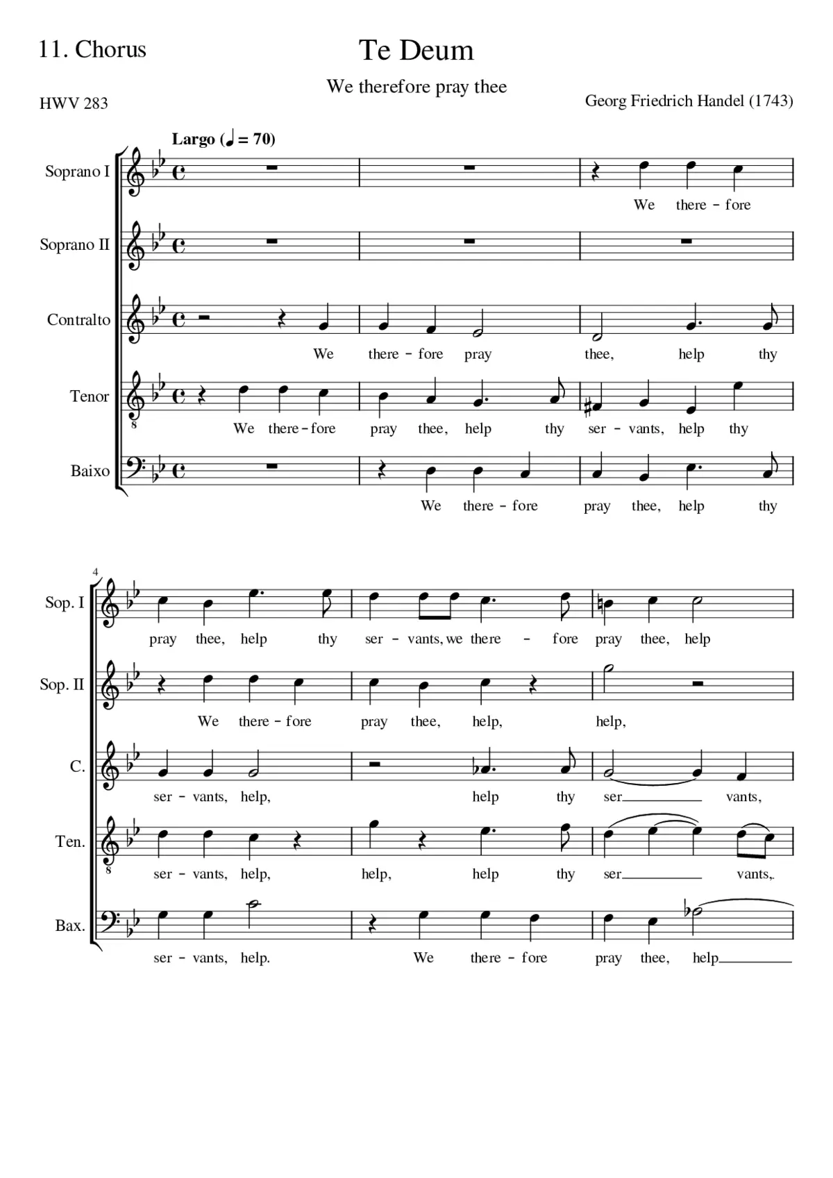 Te Deum 11 - Page 1