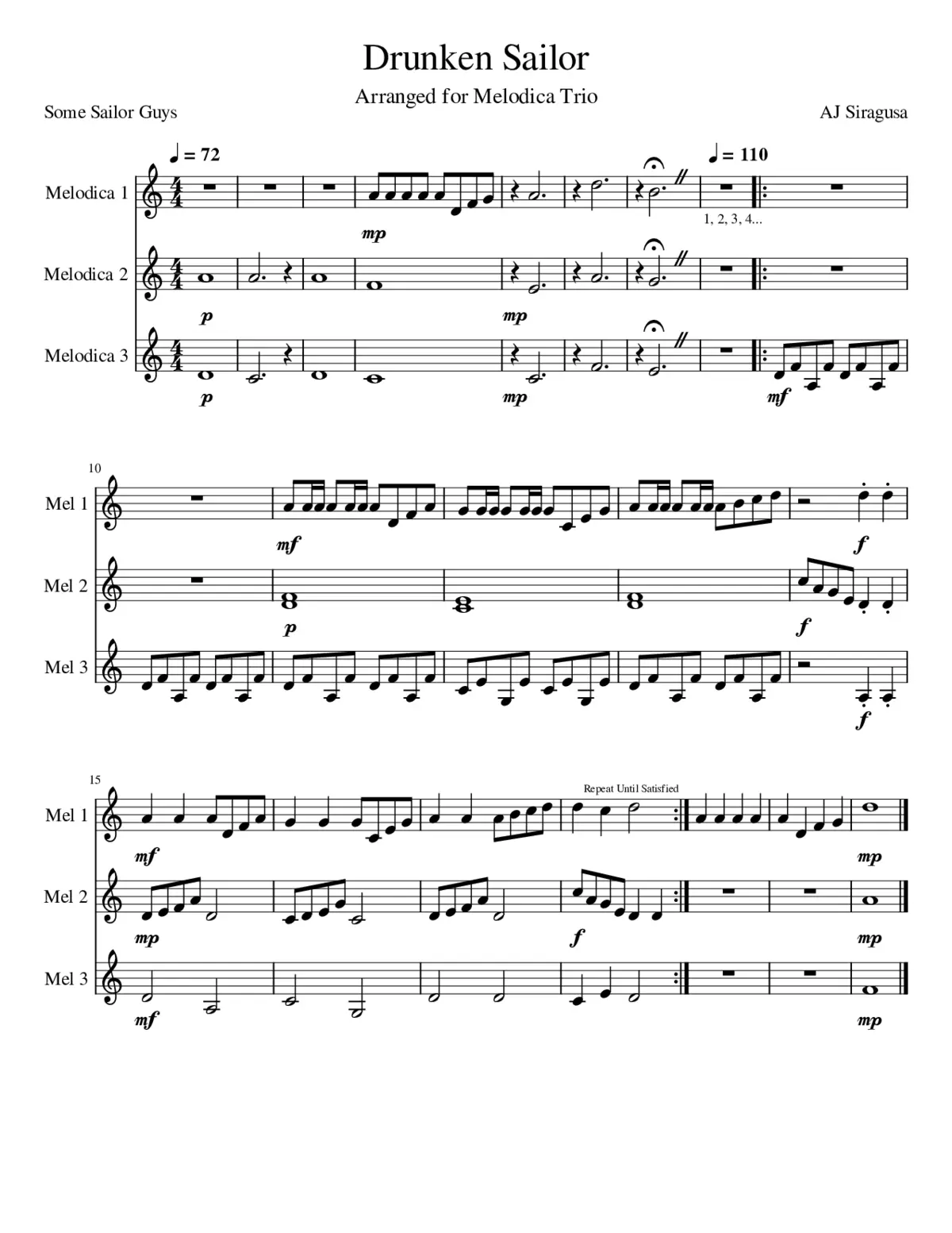 Drunken Sailor - Page 1