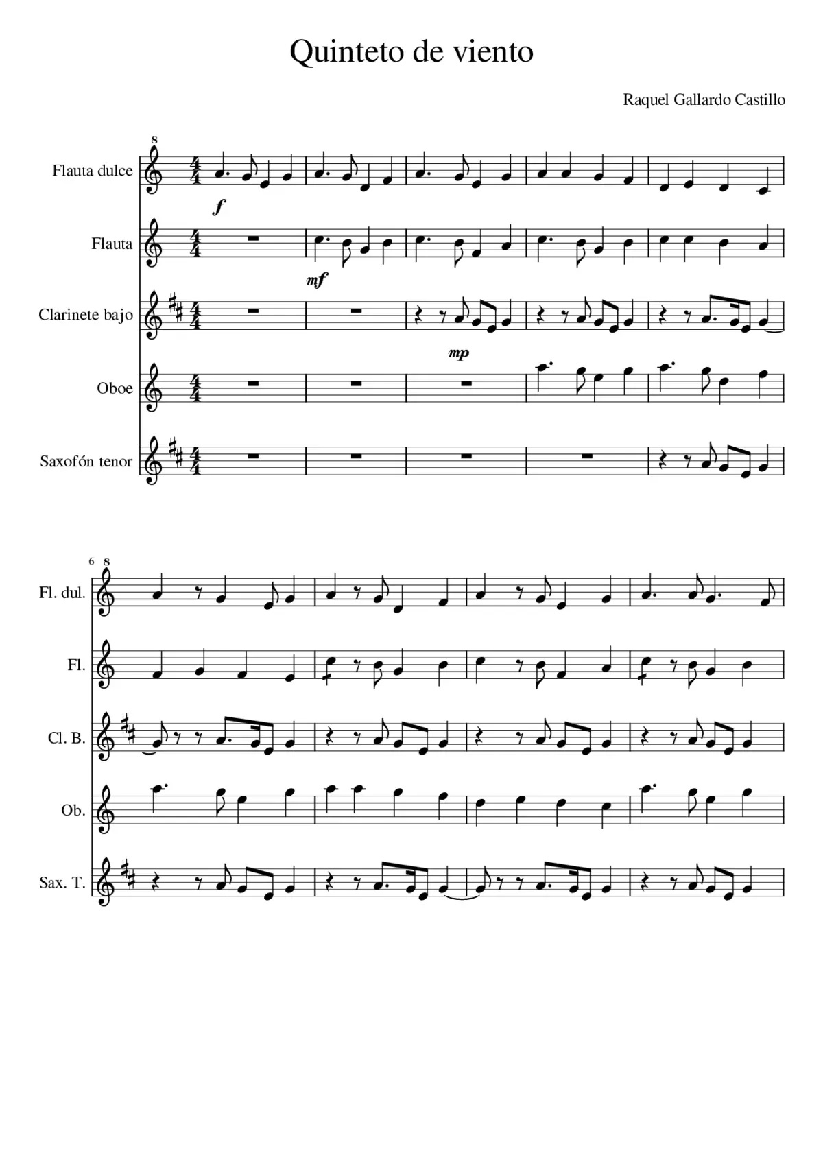 Quinteto de viento - Page 1