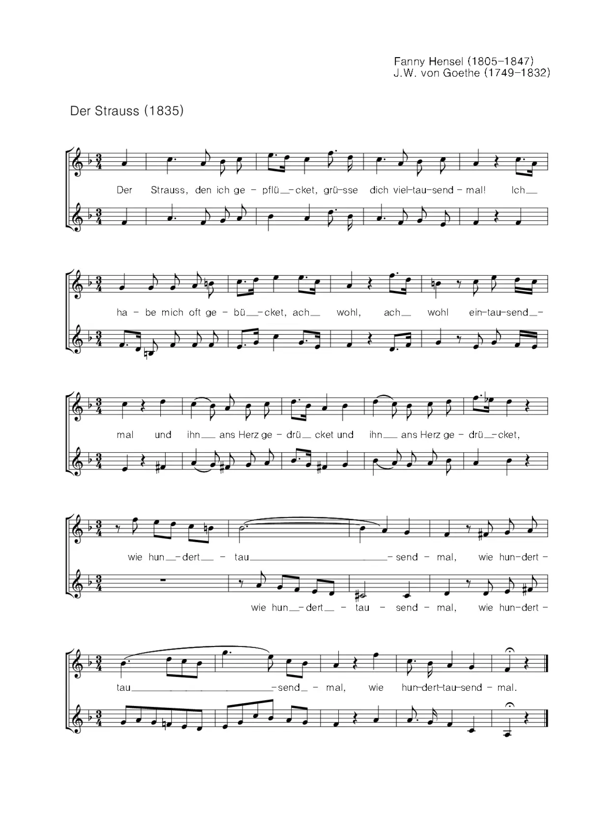 Der Strauss - Page 1