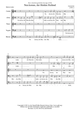 Nun komm, der Heiden Heiland