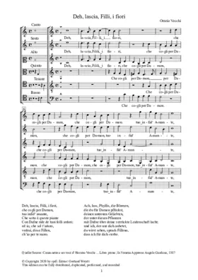 Deh lascia Filli i fiori