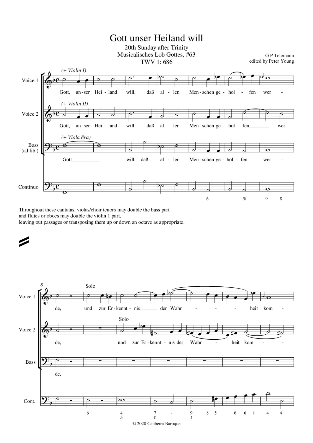 Gott unser Heiland will - Page 1