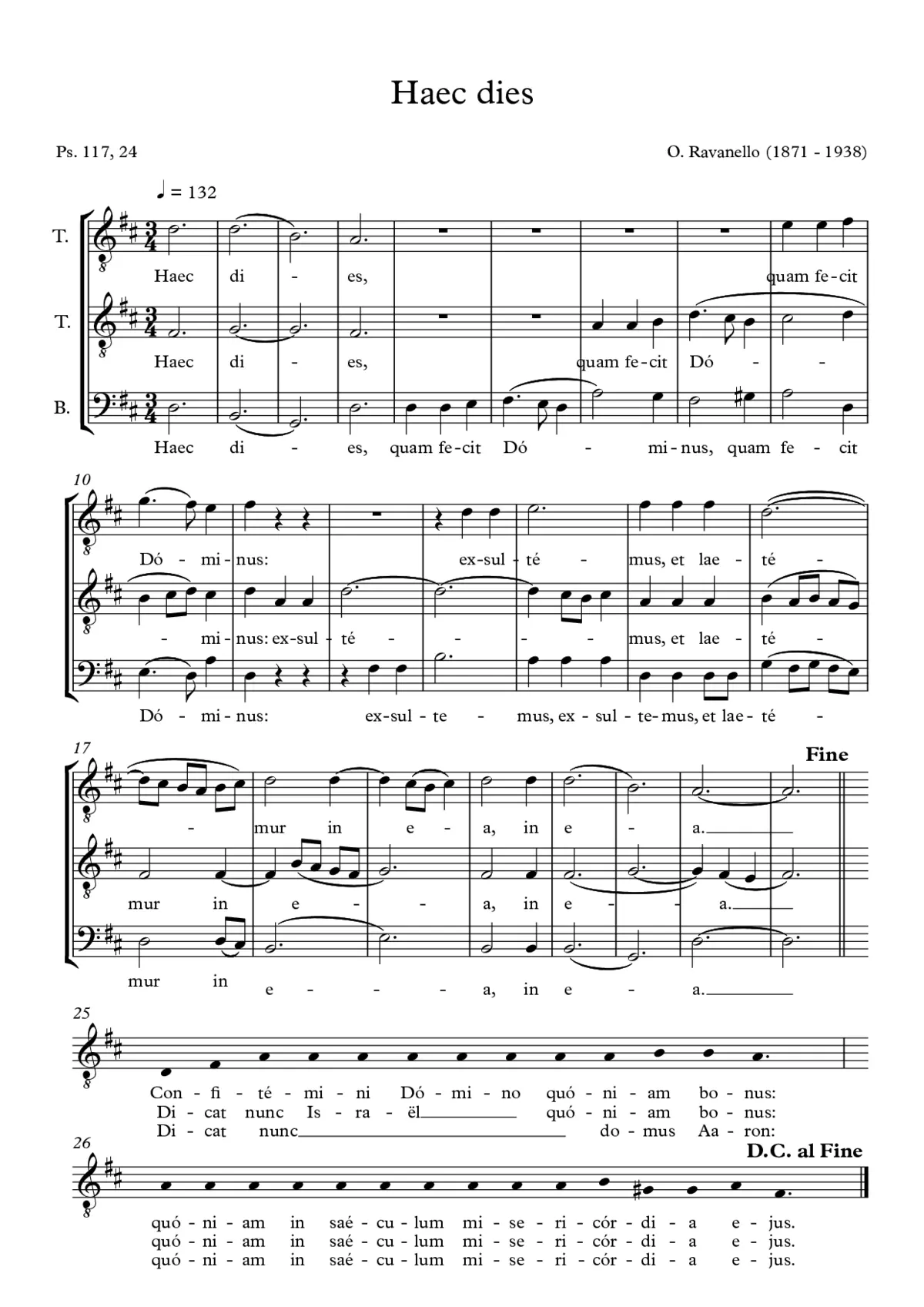 Haec dies, op. 66/11 - Page 1