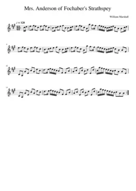 Mrs. Anderson of Fochaber's Strathspey