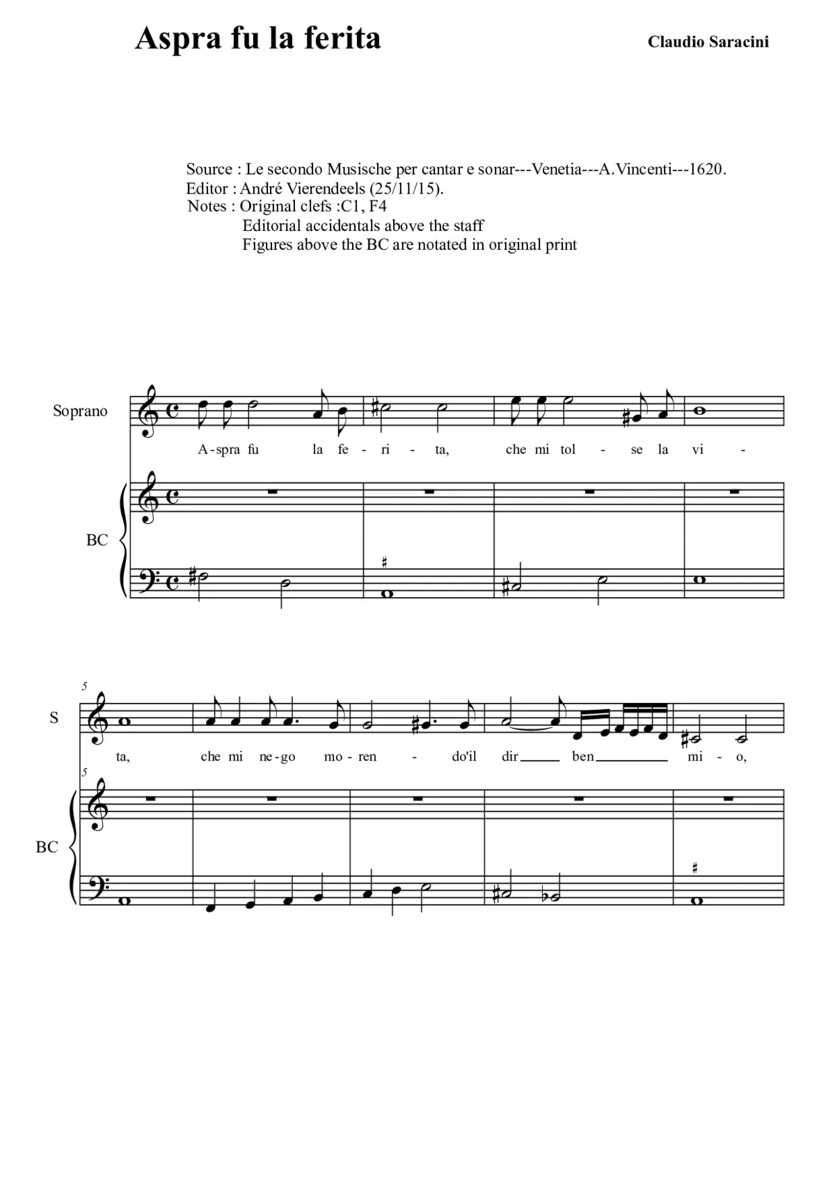 Aspra fu la ferita - Page 1