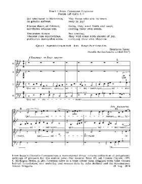 Qui seminant in lachrimis