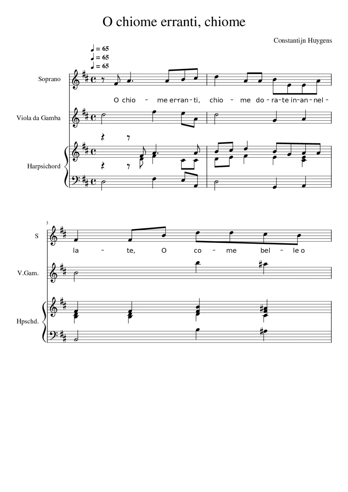 O chiome erranti chiome - Page 1