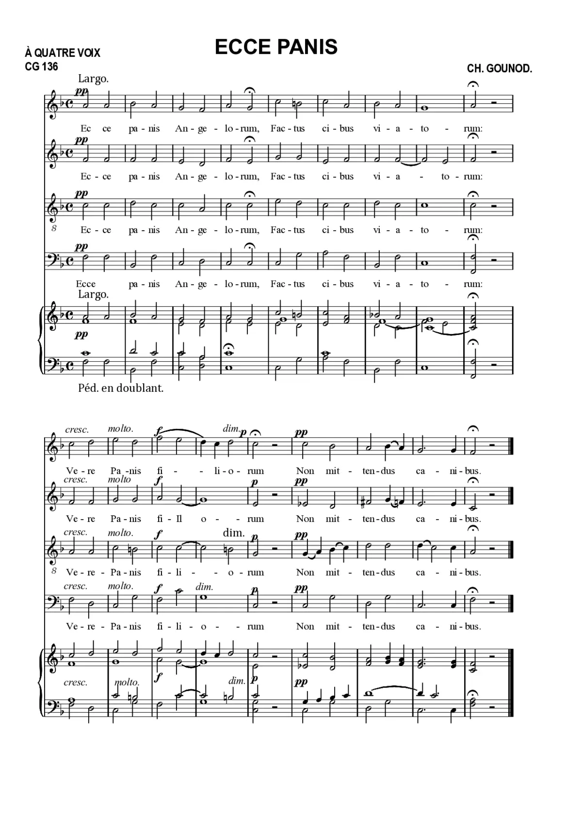 Ecce panis, CG 136 - Page 1