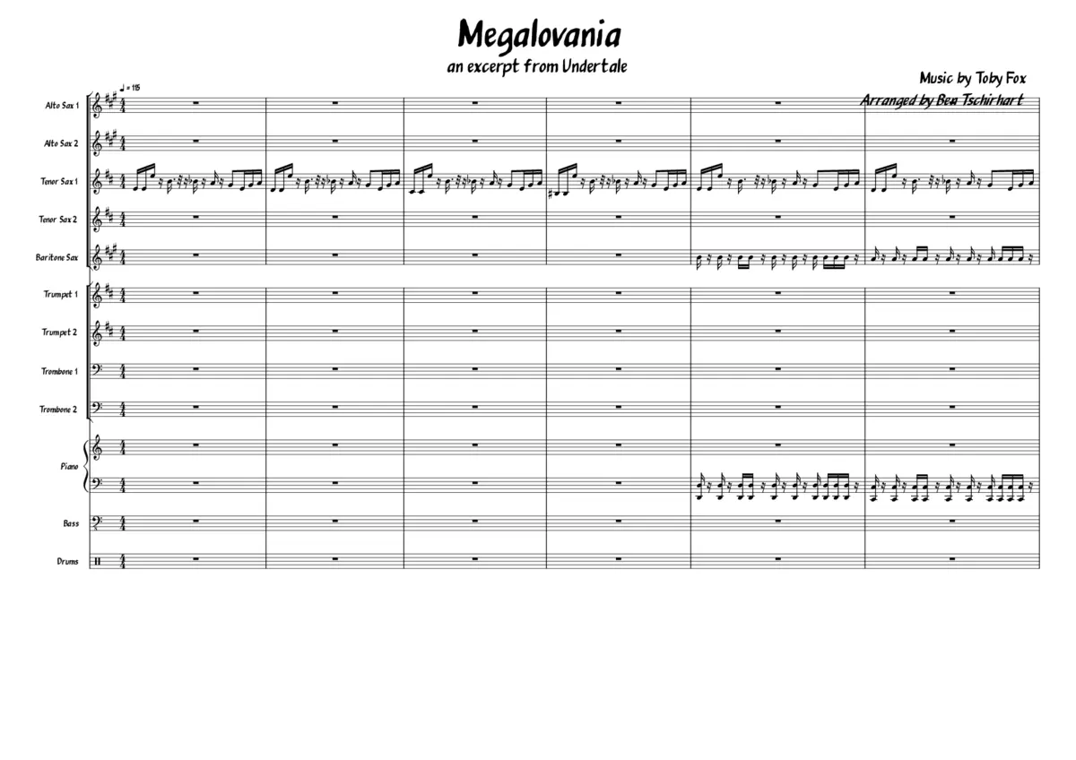 Megalovania - Page 1