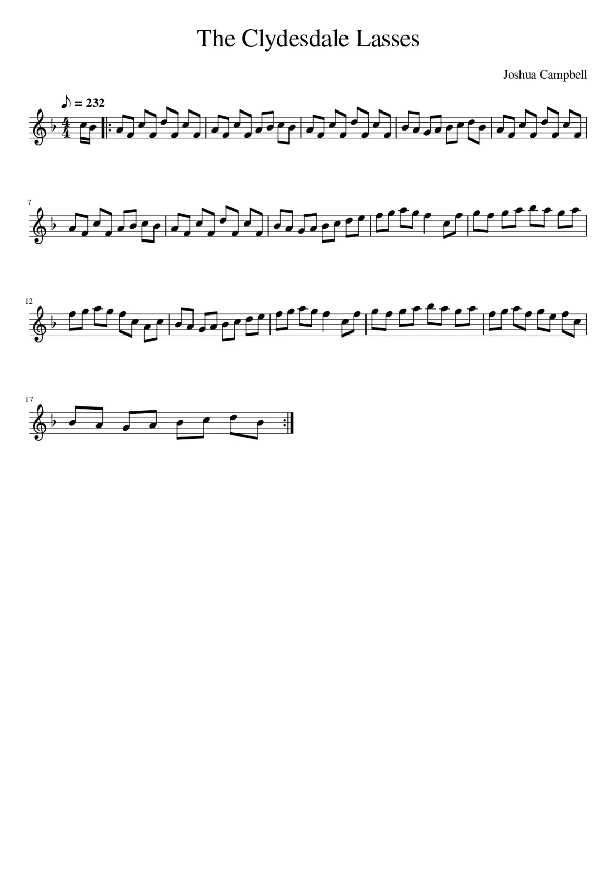 The Clydesdale Lasses - Page 1