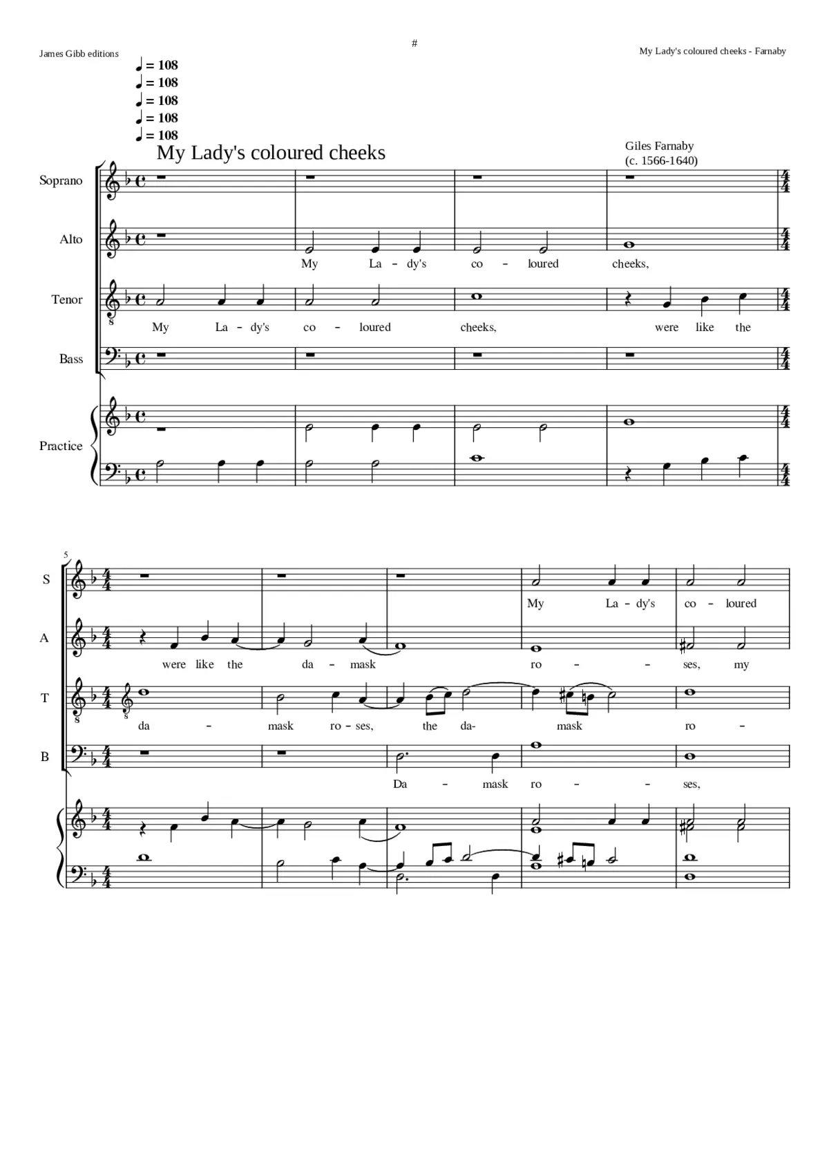 My Lady's coloured cheeks - Page 1