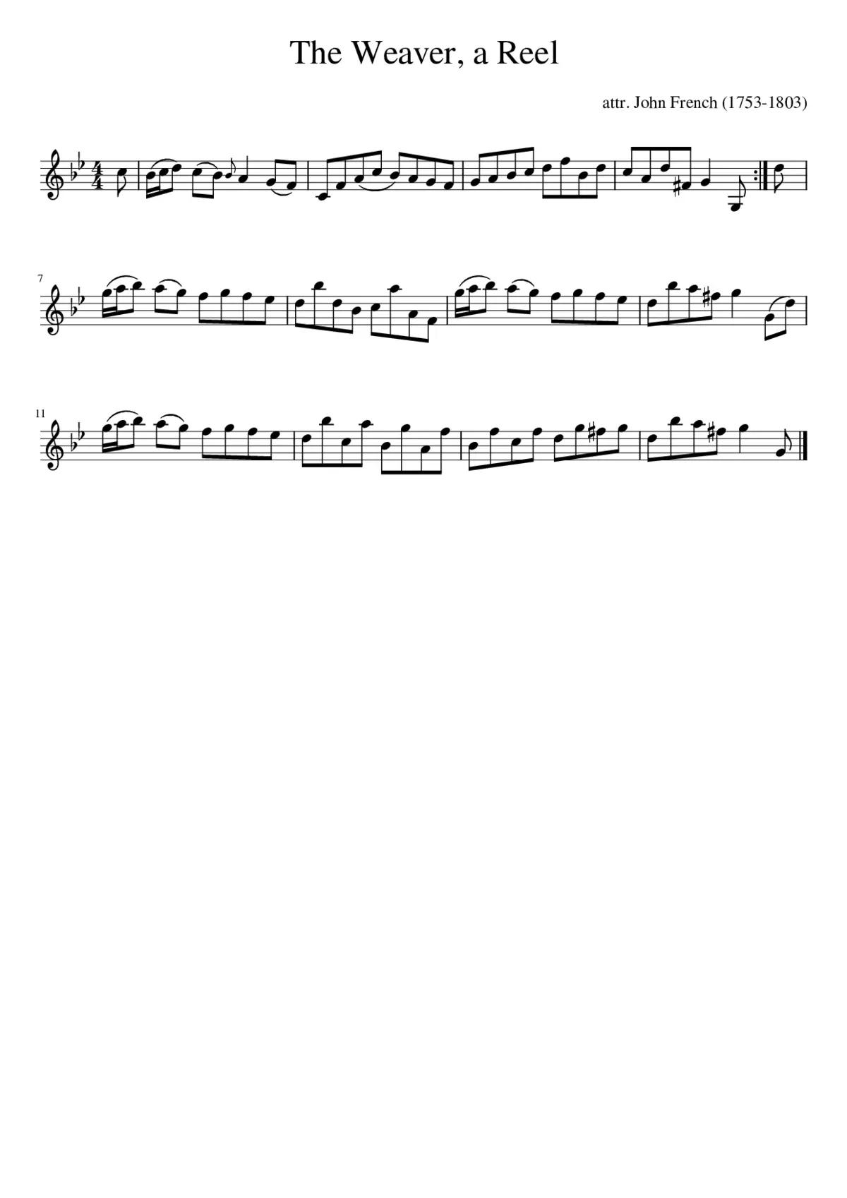 The Weaver a Reel - Page 1