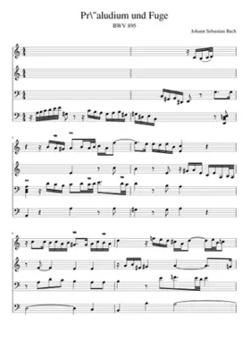 Prelude and Fugue in A minor BWV 895