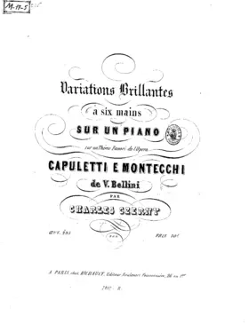 Variations brillantes sur un thême de l’opéra 'I Capuleti e i Montecchi'