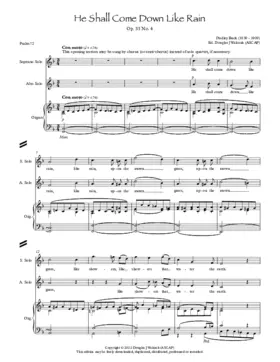 He shall come down like rain