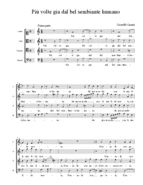 Più volte gia dal bel sembiante humano