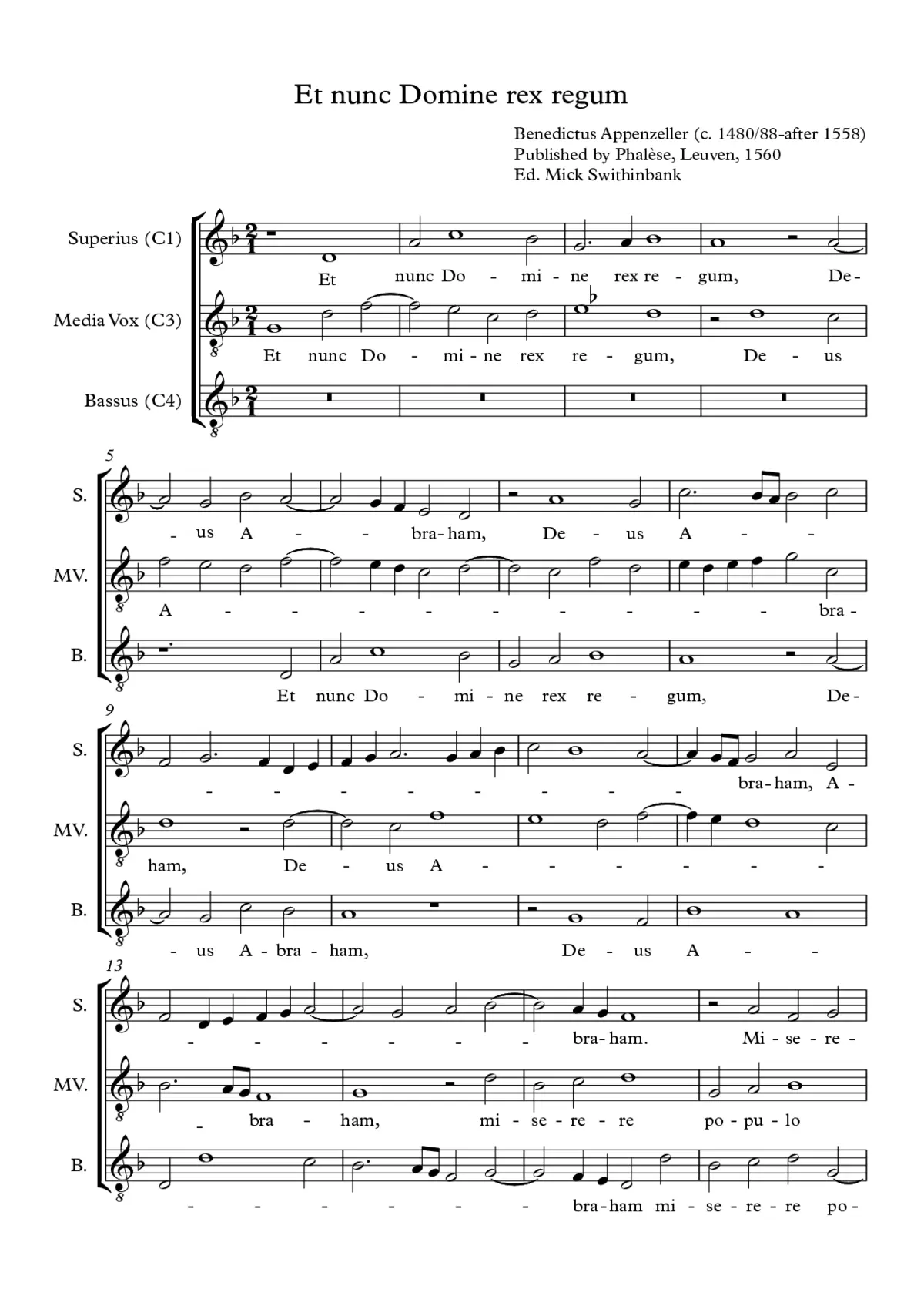Et nunc Domine rex regum - Page 1