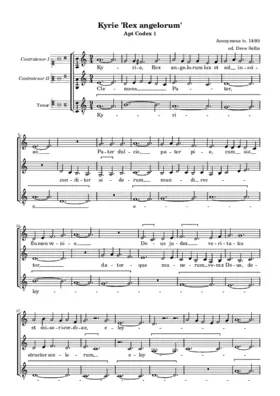 Kyrie Rex Angelorum, Apt 1