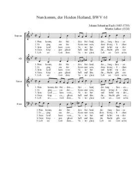 Nun komm, der Heiden Heiland, BWV 62