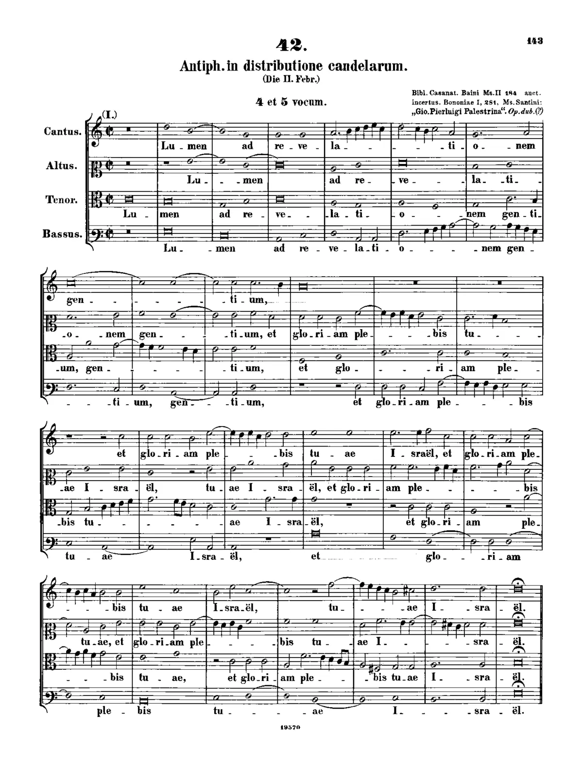 Lumen ad revelationem gentium - Page 1