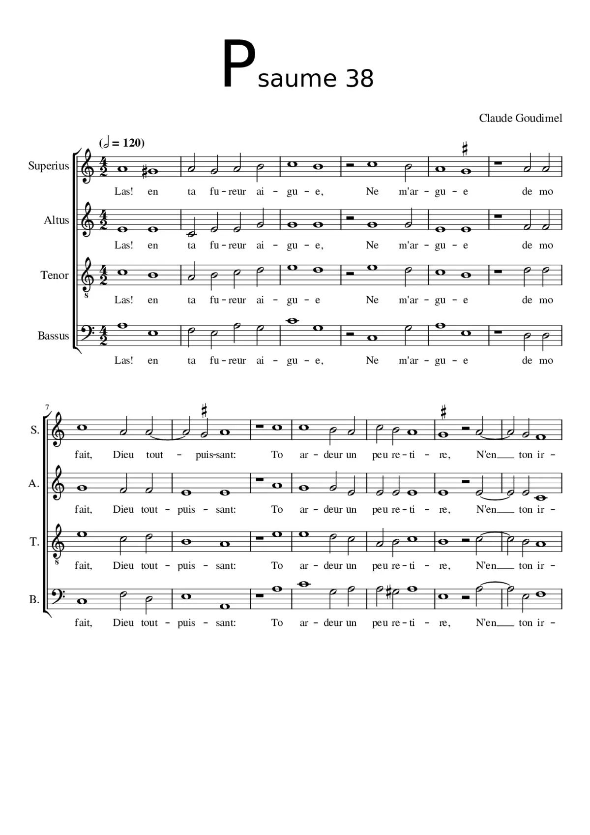 Psaume 38 - Page 1