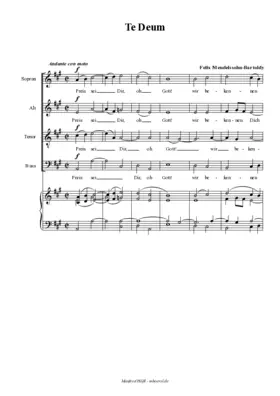 Te Deum in A, WoO 29