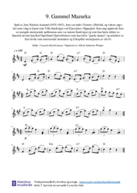 9. Gammel Mazurka