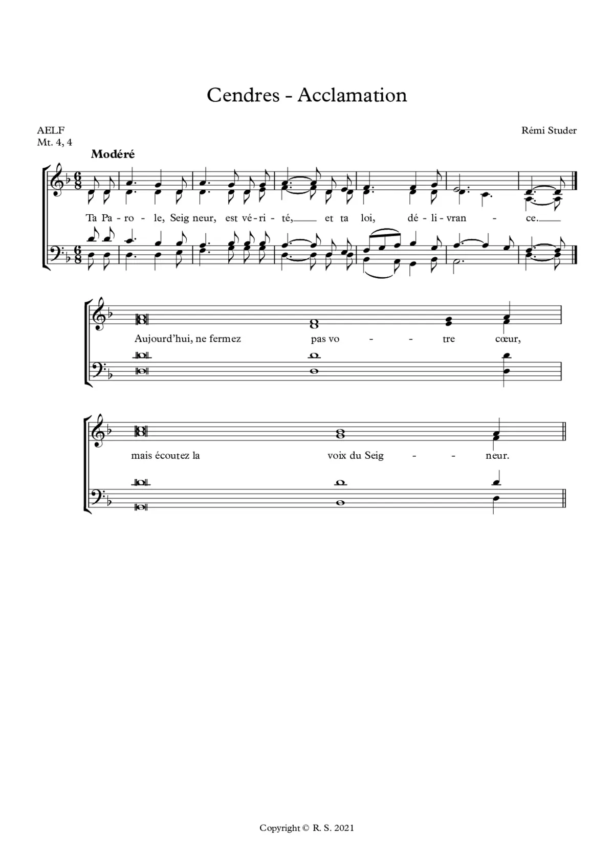 Cendres - Acclamation - Page 1