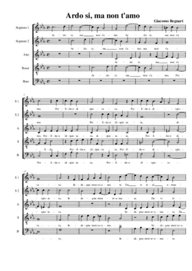 Ardo sì, ma non t'amo