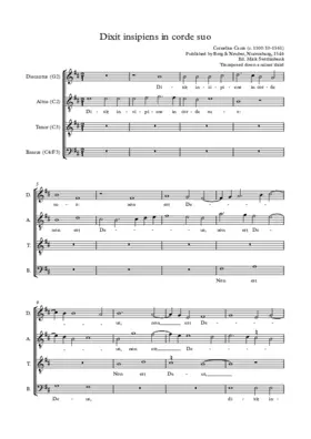 Dixit insipiens in corde suo