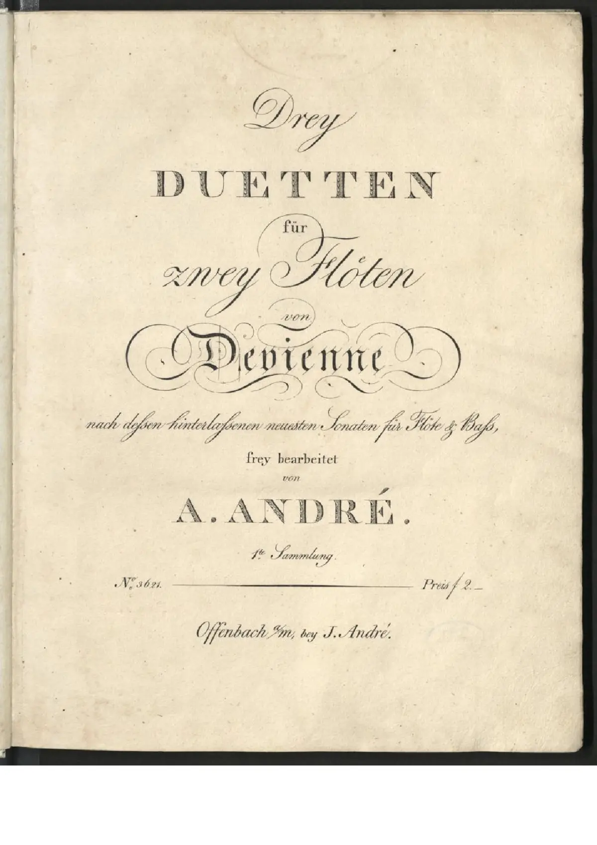 3 Flute Sonatas, Op.Posth. - Page 1