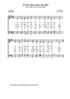 O love that casts out fear