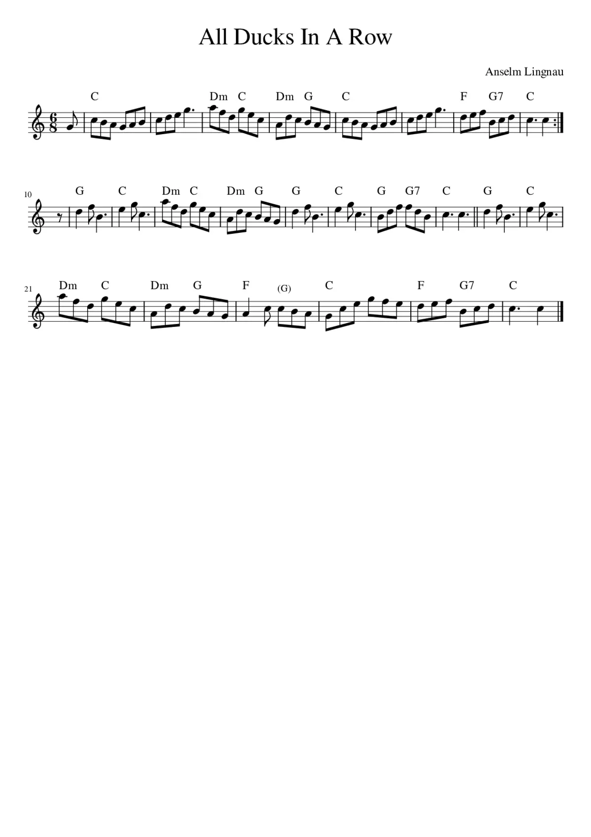 All Ducks In A Row - Page 1