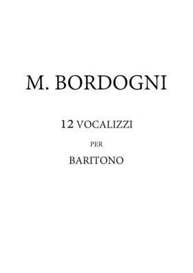 Didici nuovi vocalizzi per baritono