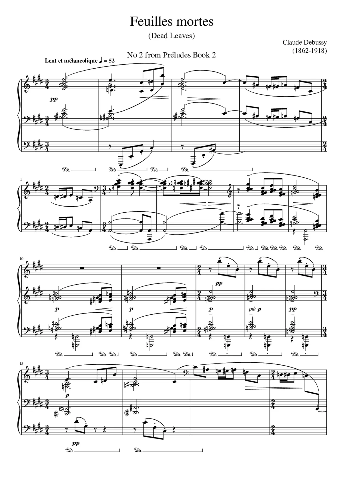 Préludes Livre 2 - Page 1